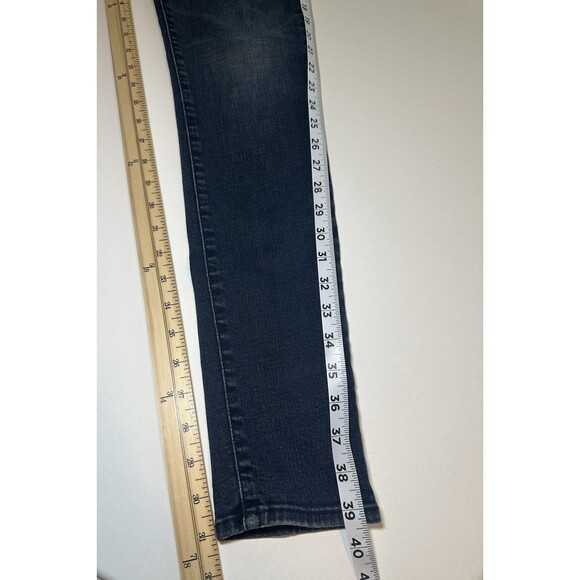 ABERCROMBIE & FITCH Harper Super Skinny Denim Blue Jeans Women's Tall 27/4 LONG - Picture 9 of 9